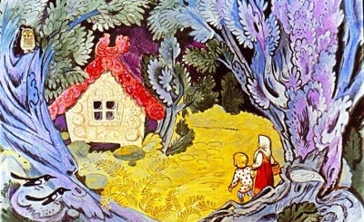 Пряничный домик. Русская народная сказка. Маша, Ваня и Медведь