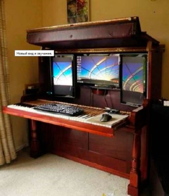 Вторая жизнь старого пианино. Копилочка мастера