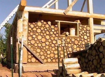 Технология - глиночурка или дома из дров и глины